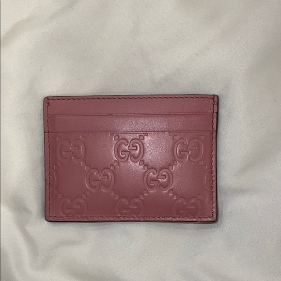 Gucci Pink Card Holder - Picture 1 of 5